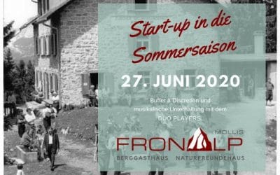 27.  Juni 2020 Start-up in die Sommersaison